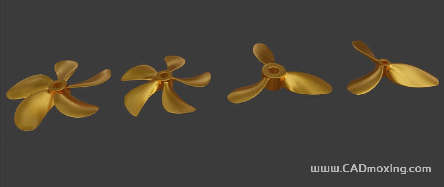 船舶推进器螺旋桨3-5叶