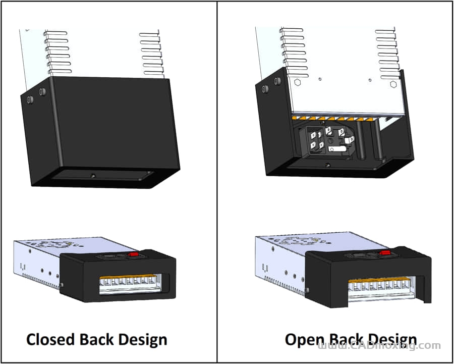 低压电源外接底座设计