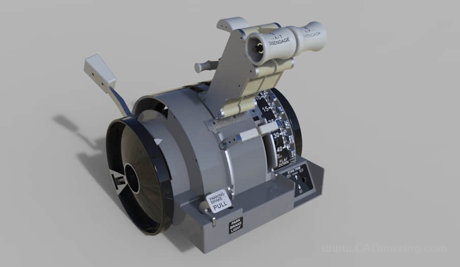 CAD模型网飞机油门限制器模型三维模型