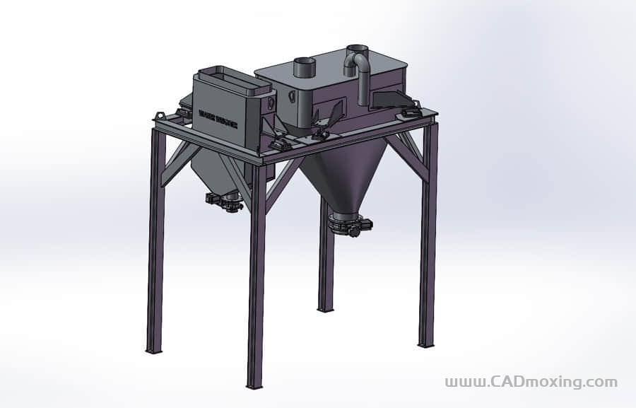 工业除尘器设计方案简易模型