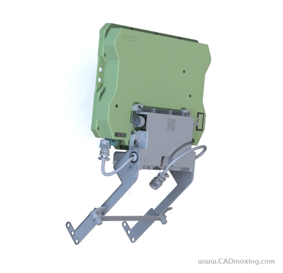 CAD模型网显示器伸缩斜撑支架三维模型