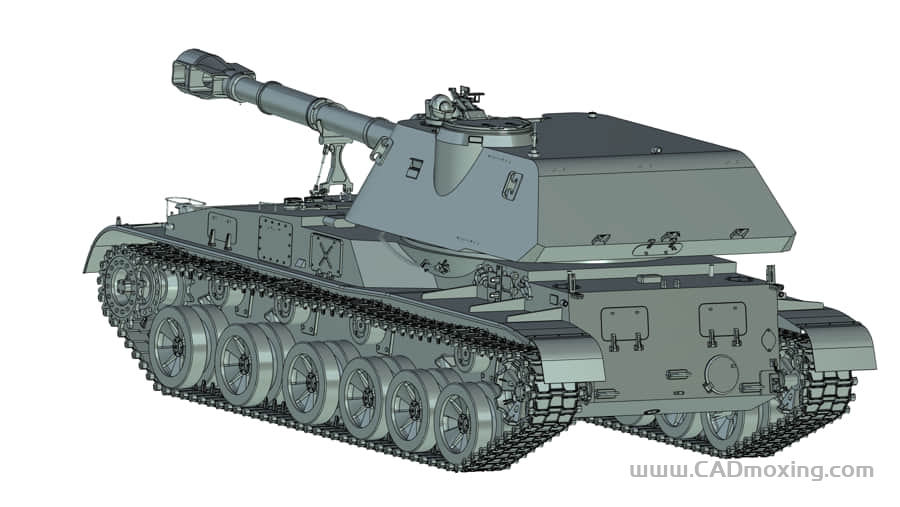 CAD模型网一辆坦克三维模型