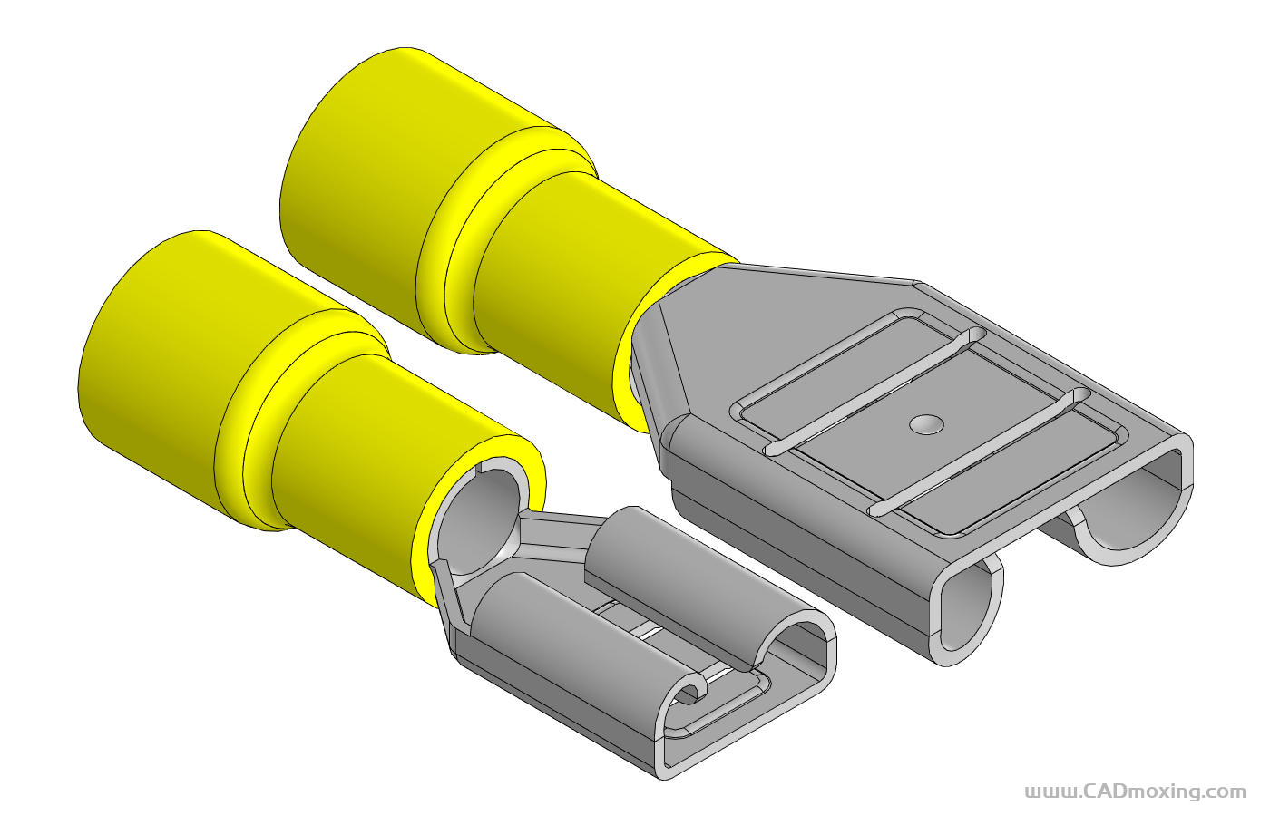 FDD5.5预绝缘插簧冷压对插接线端子母头-2种型号规格