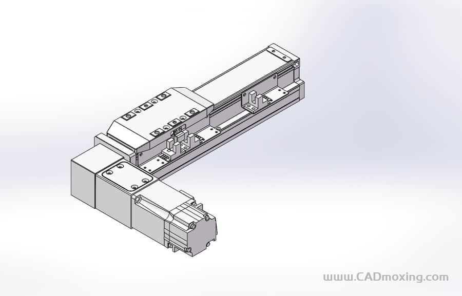 GCB50-DL系列全封闭静音内嵌式双轨道皮带直线滑台
