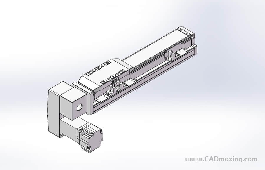 GCB50-LP系列全封闭静音内嵌式双轨道皮带直线滑台