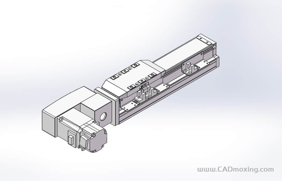 GCB50-QL系列全封闭静音内嵌式双轨道皮带直线滑台