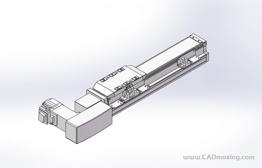 GCB50-QR系列全封闭静音内嵌式双轨道皮带直线滑台