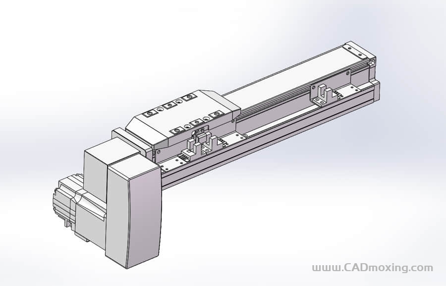GCB50-RP系列全封闭静音内嵌式双轨道皮带直线滑台