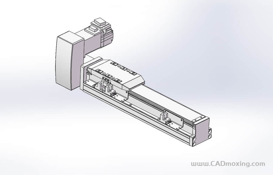 GCB50-RU系列全封闭静音内嵌式双轨道皮带直线滑台