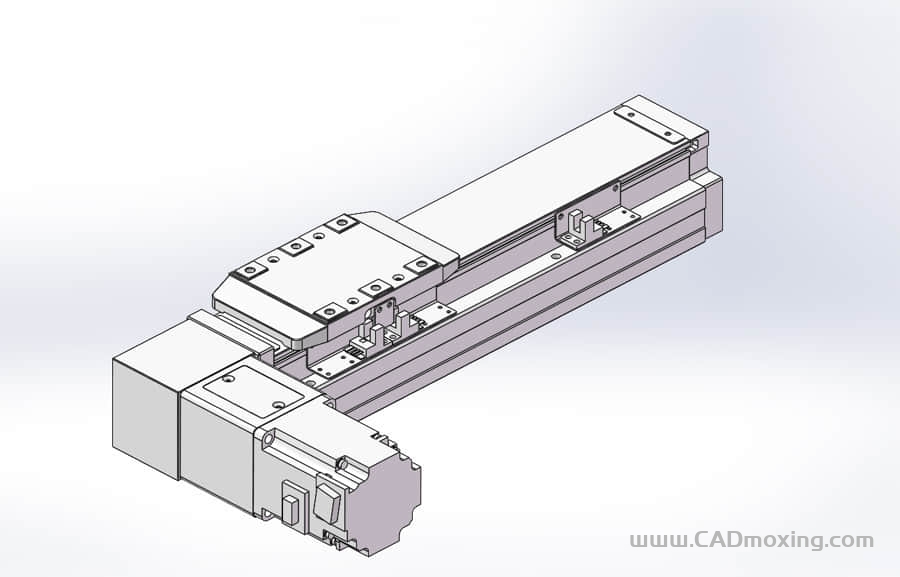 GCB80-DL系列全封闭静音内嵌式双轨道皮带直线滑台