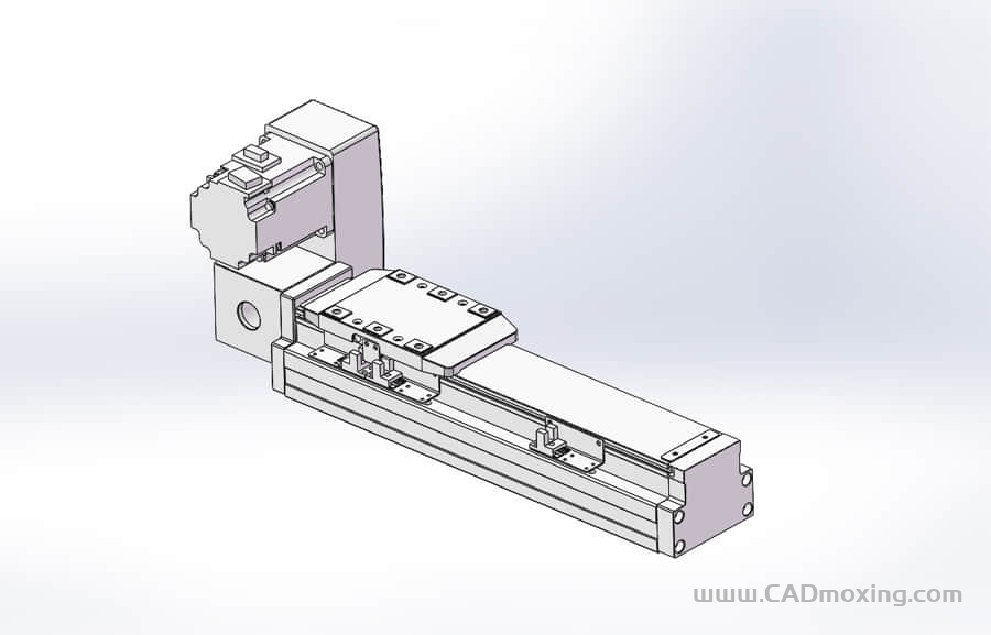 GCB80-LU系列全封闭静音内嵌式双轨道皮带直线滑台