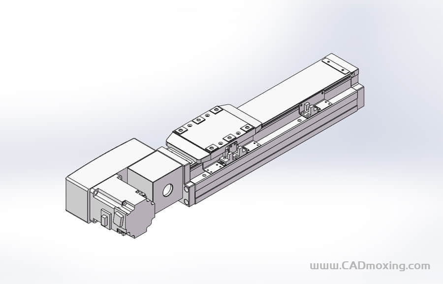 GCB80-QL系列全封闭静音内嵌式双轨道皮带直线滑台