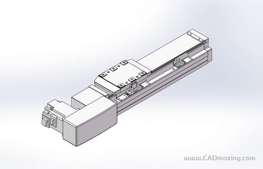 GCB80-QR系列全封闭静音内嵌式双轨道皮带直线滑台