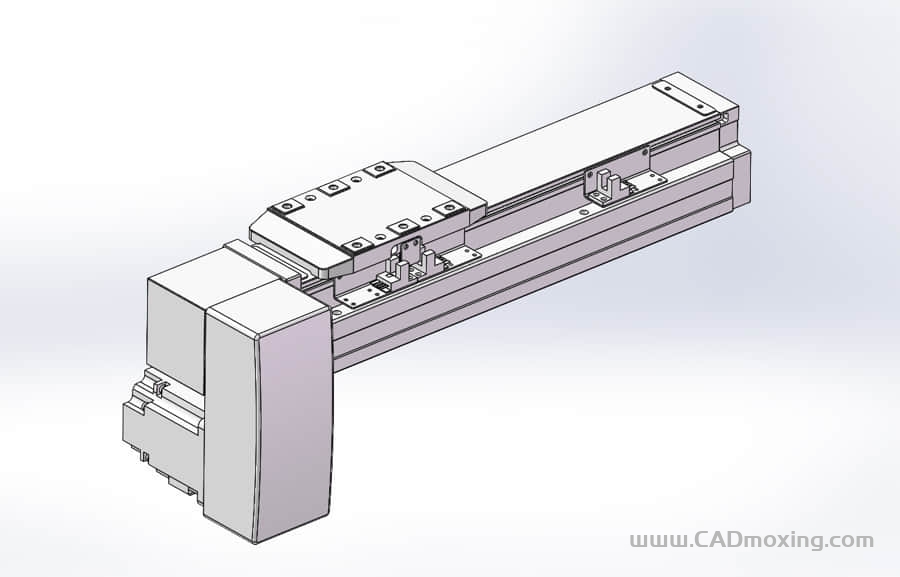 GCB80-RP系列全封闭静音内嵌式双轨道皮带直线滑台