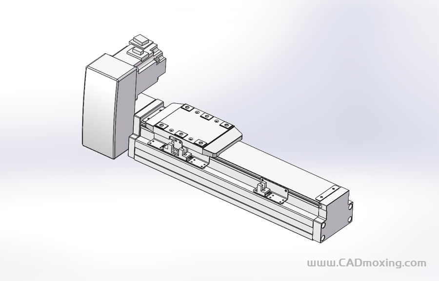 GCB80-RU系列全封闭静音内嵌式双轨道皮带直线滑台