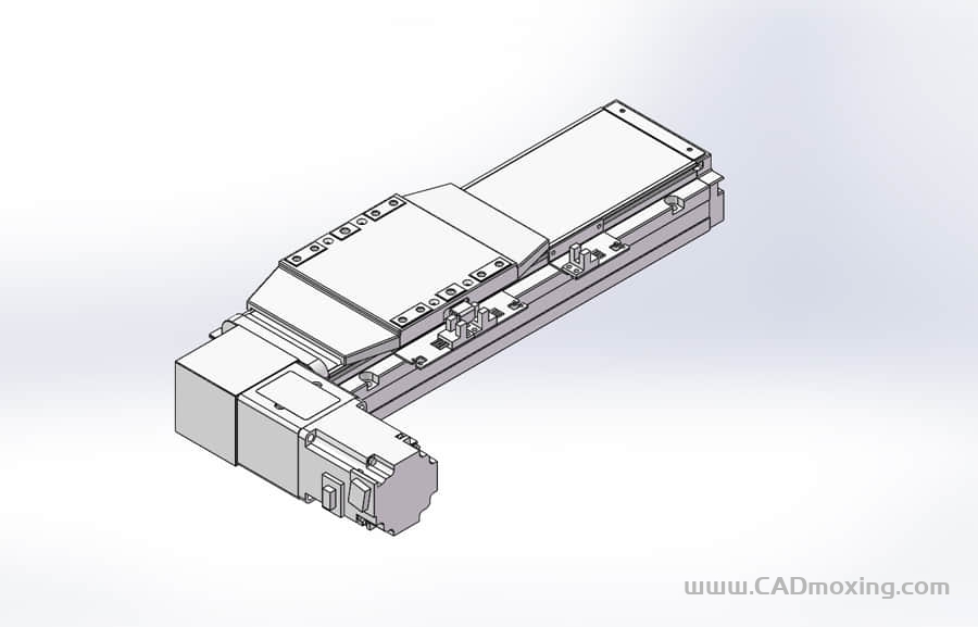 GCB120-DL系列全封闭静音内嵌式双轨道皮带直线滑台