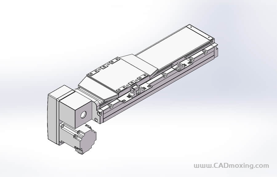 GCB120-LP系列全封闭静音内嵌式双轨道皮带直线滑台