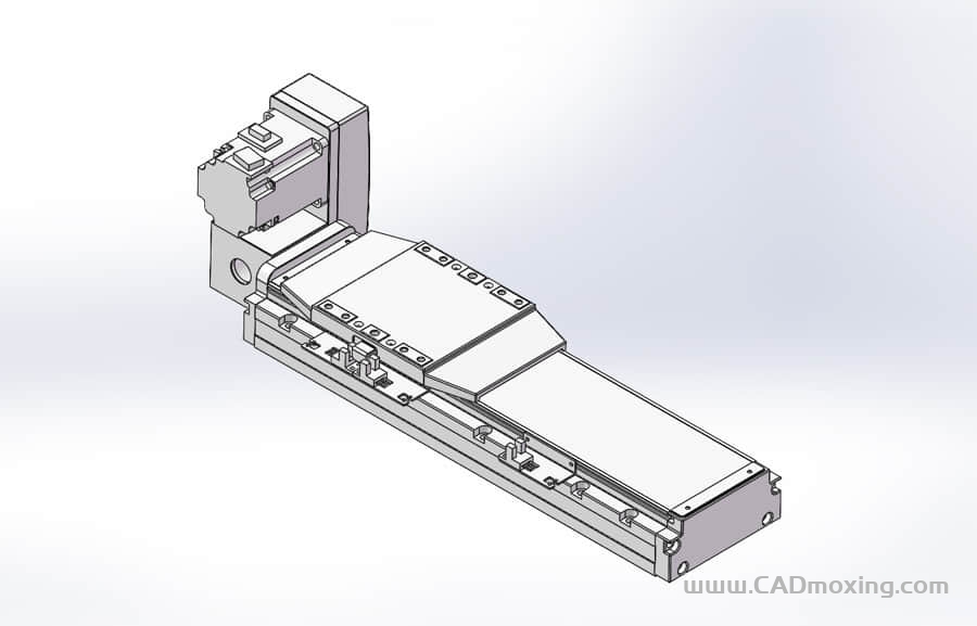 GCB120-LU系列全封闭静音内嵌式双轨道皮带直线滑台