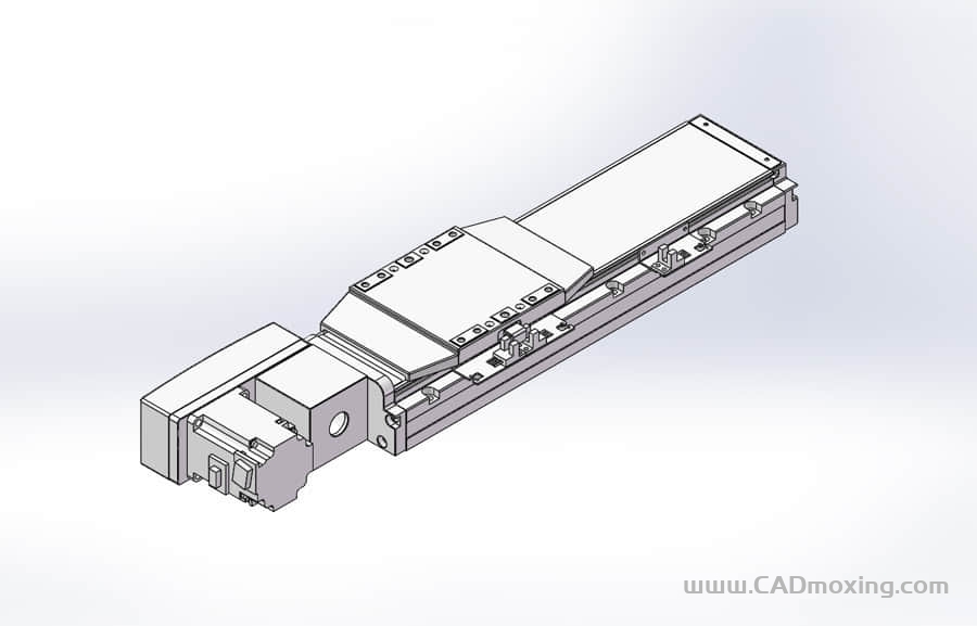 GCB120-QL系列全封闭静音内嵌式双轨道皮带直线滑台