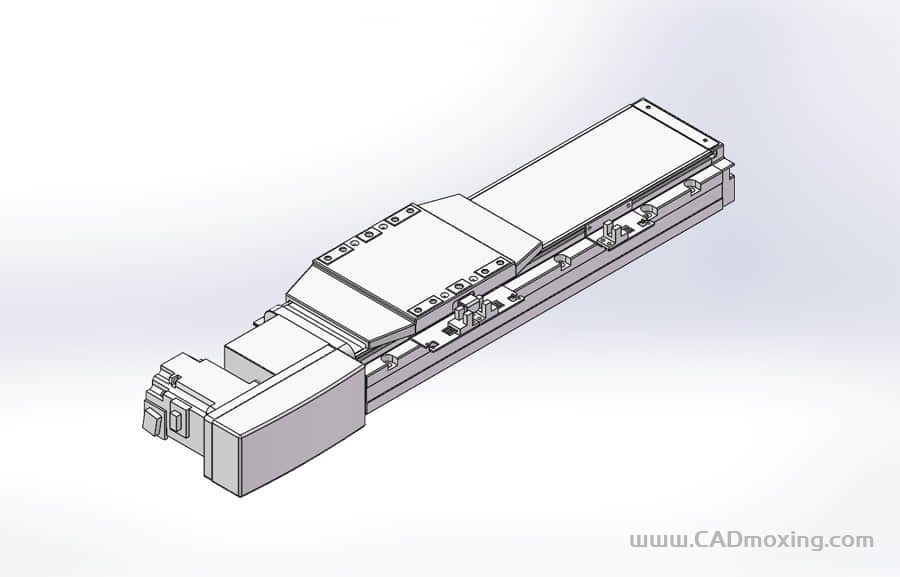 GCB120-QR系列全封闭静音内嵌式双轨道皮带直线滑台
