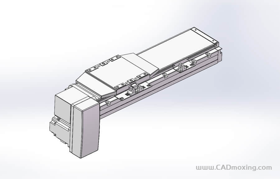 GCB120-RP系列全封闭静音内嵌式双轨道皮带直线滑台