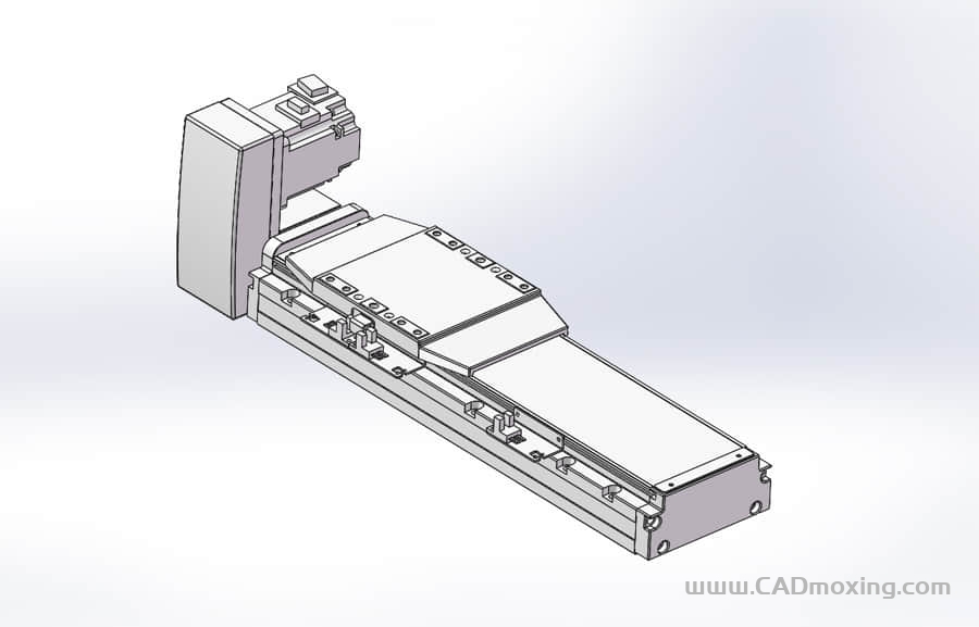 GCB120-RU系列全封闭静音内嵌式双轨道皮带直线滑台