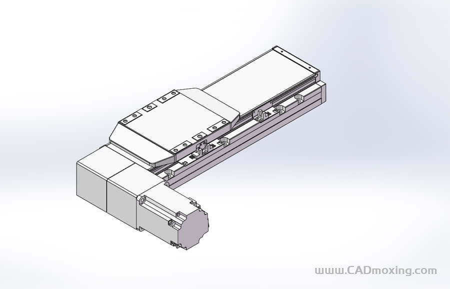 GCB150-DL系列全封闭静音内嵌式双轨道皮带直线滑台