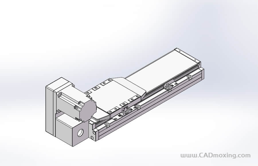 GCB150-LU系列全封闭静音内嵌式双轨道皮带直线滑台