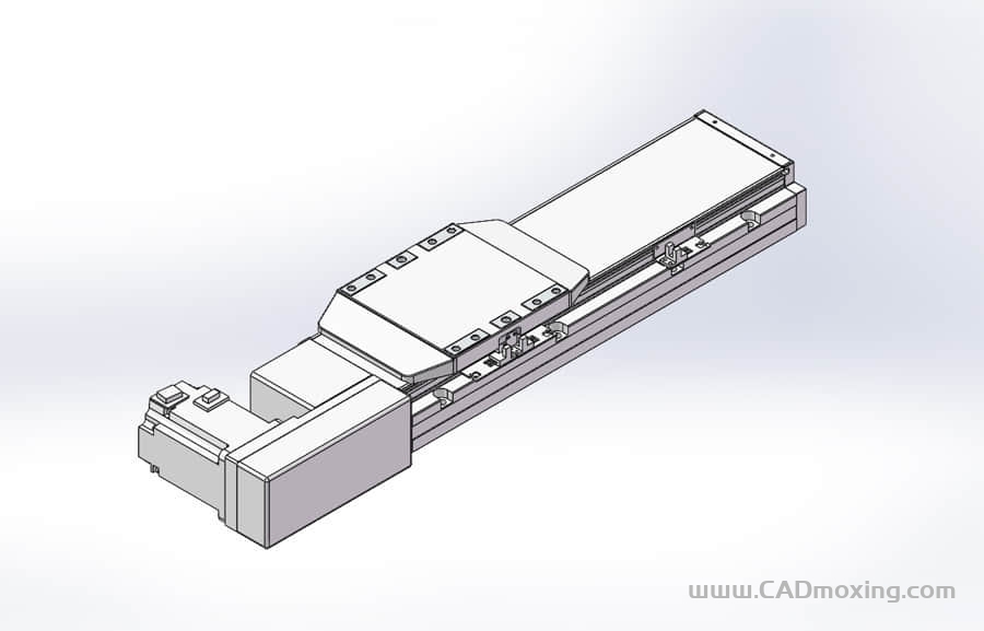 GCB150-QR系列全封闭静音内嵌式双轨道皮带直线滑台