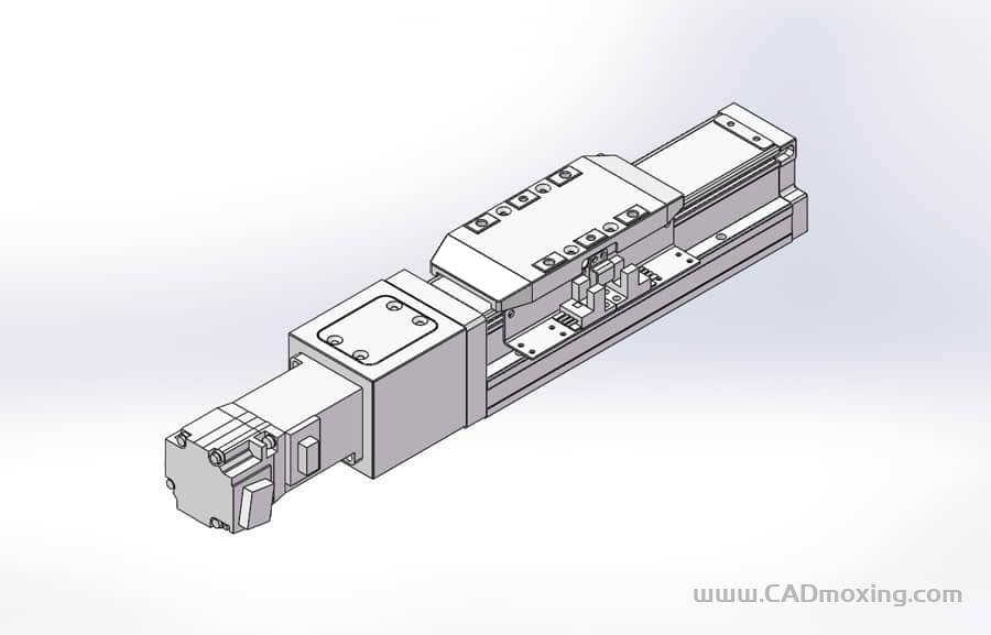 GCR50-M系列全封闭静音内嵌式滚珠丝杠直线滑台