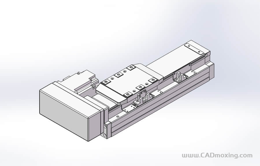 GCR80-MR-400W系列全封闭静音内嵌式滚珠丝杠直线滑台