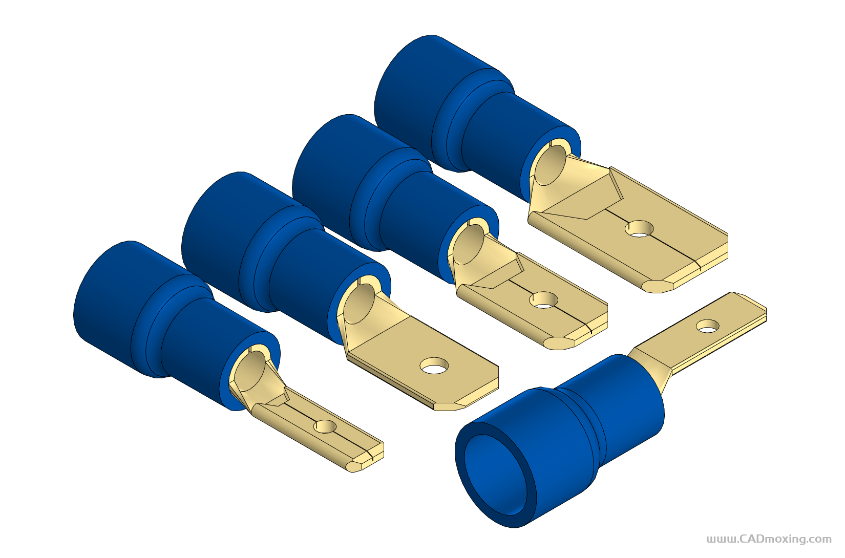 MDD2预绝缘插簧冷压对插接线端子公头