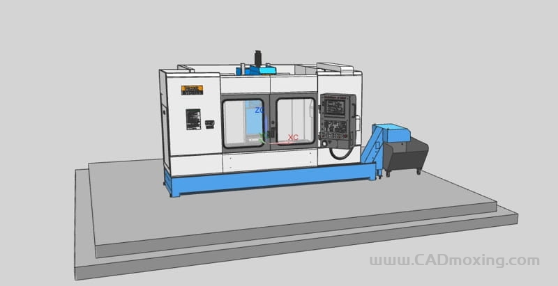 Mazak VTC-20B数控机床外观设计模型一比一
