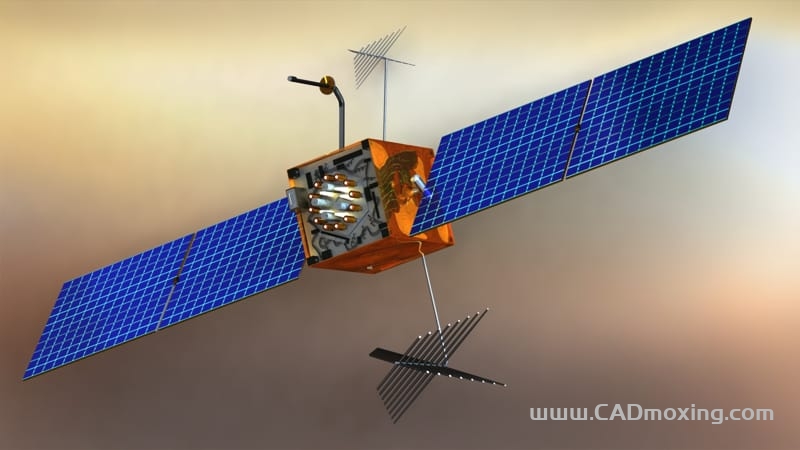 Navstar GPS 太空卫星实物一比一模型