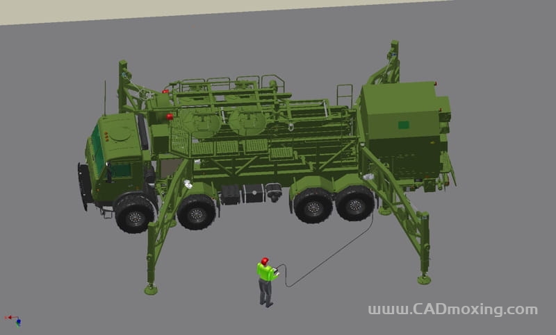 CAD模型网俄罗斯R-431AM数字化无线电中继站模型三维模型