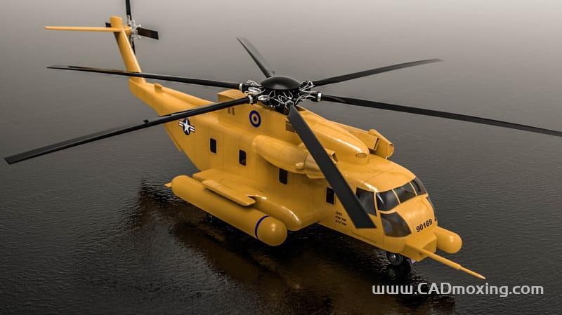 美国西科斯基MH-53重型运输直升机