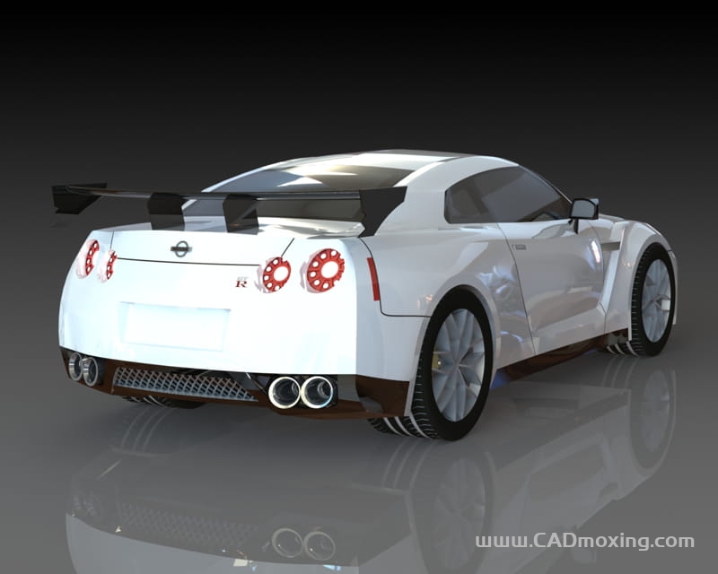 CAD模型网日产GT-R超跑汽车曲面建模三维模型