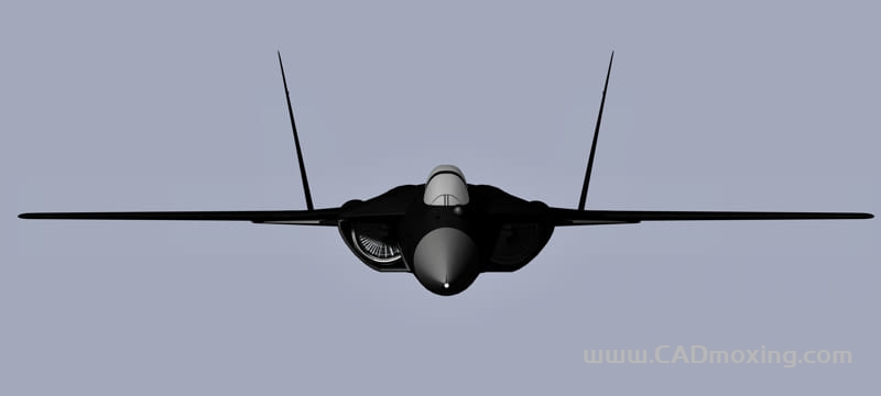 CAD模型网苏霍伊 SU-47 前略翼隐身战斗机三维模型