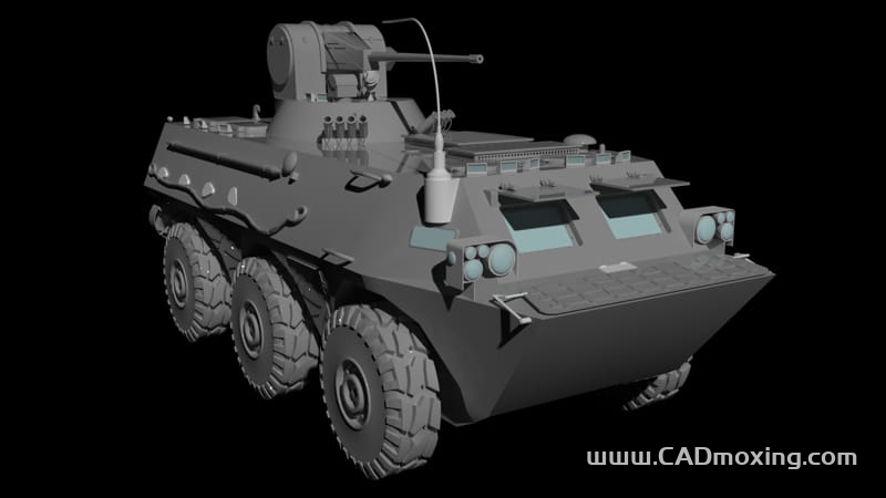 CAD模型网中国北方工业WZ551轮式装甲车三维模型 CAD模型网中国北方工业WZ551轮式装甲车三维模型