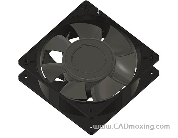 CAD模型网戴尔Dell R910服务器散热器风扇三维模型 CAD模型网戴尔Dell R910服务器散热器风扇三维模型