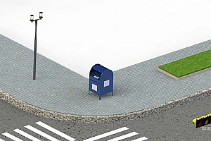 1比25十字路口道路公路交通