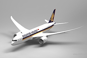波音boeing 787 飞机数模
