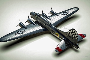 b-17G Bomber 飞行堡垒轰炸机