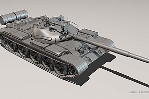 3D打印T-62A 军事武器装备主战坦克