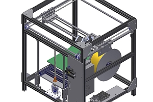 铝型材框三轴数控3D打印机