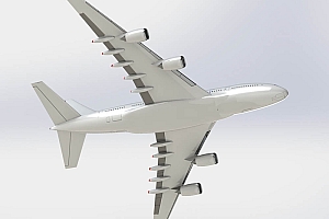 空客客机A380飞机外观模型