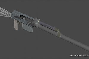 AK70步枪狙击枪结构模型