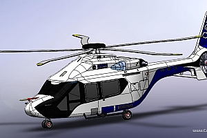 空中客车H160直升机飞机外形结构设计