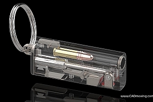 微型隐形军事武器特工枪打火机手枪结构