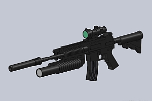 M4A1卡宾枪步枪模型